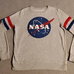 Small Gray NASA Sweatshirt from Mighty Fine